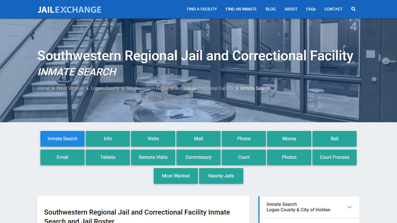 Inmate Search: Roster & Mugshots - Southwestern Regional Jail and ...